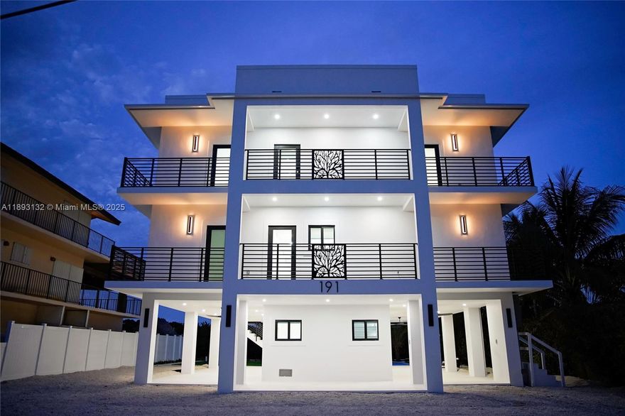 Welcome to your dream coastal retreat! This brand-new modern home offers the ultimate in luxury waterfront living, featuring: 5 spacious bedrooms and 3 sleek, modern bathrooms Private elevator added comfort and Resort-style pool with integrated spa, set in a beautifully landscaped backyard 63-foot private dock — perfect for boating