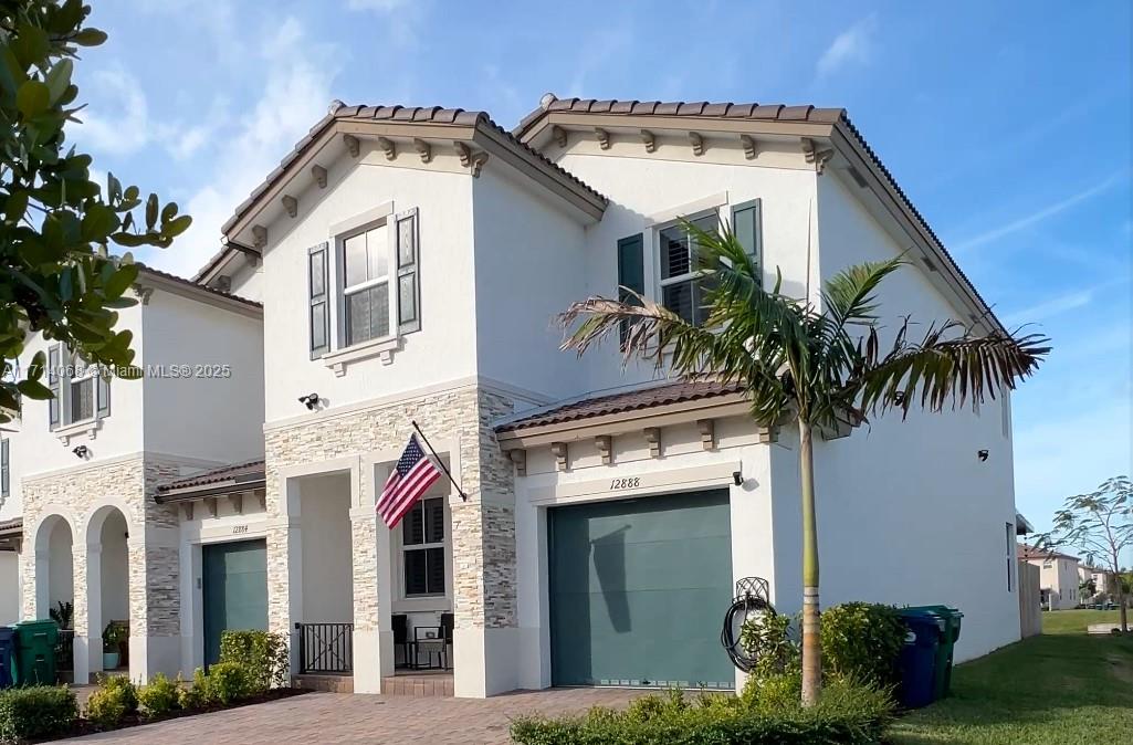 Welcome to the most exclusive corner of the community! This stunning 4-bedroom, 2.5-bathroom home boasts *unmatched privacy* with no neighbors in front, behind, or on one side. Step into a bright and spacious living area with *plantation shutters throughout. Enjoy *breathtaking lake views* and a serene, low-traffic location. The home features *custom floor-to-ceiling kitchen cabinets, **upgraded flooring throughout* (matching the developer’s original design), and a *brand-new pergola with ceiling fans* overlooking the lake. The outdoor area includes *Pavers that match the developer’s style, creating a seamless, elegant look. With **over 3 private parking spaces*, this home is a rare gem. VA/FHA welcome. Easy to show.