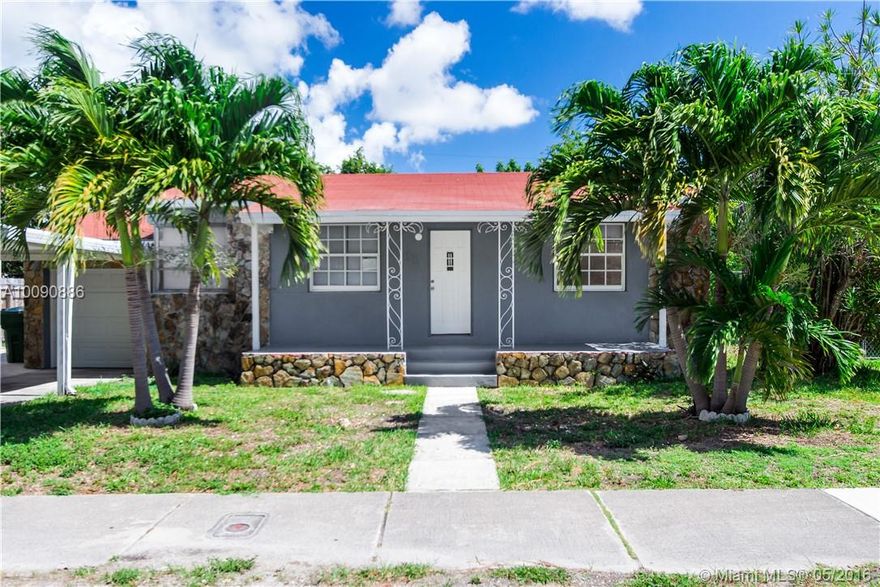 Beautifully remodeled, sought after 3/2 in great centric neighborhood. This home has been completely remodeled with wood floors throughout, brand new kitchen with granite countertops, new bathrooms, etc. All remodeling has been done with permits and up to code. Full inspection history is available. The location is fantastic, with easy access to I-95 and less than 5 minutes to Wynwood and the Design District. Conventional, cash, and FHA buyers are welcome.