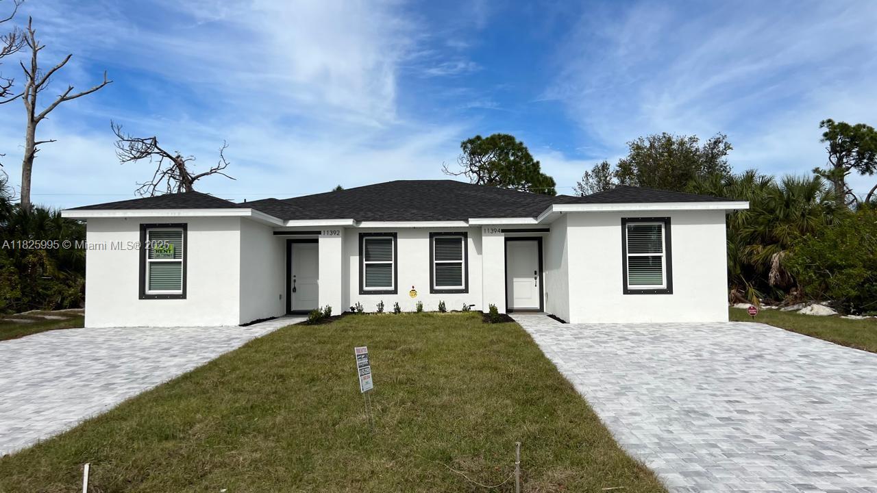Don't miss this opportunity to rent furnished for ($2,100) or unfurnished for ($1,700) a beautiful almost brand new 3 bedroom,2 bathroom, unit of duplex located at Poplin Avenue in and wonderful town of ENGLEWOOD, FLORIDA, in Port Charlotte County, Just minutes from Schools, grocery stores and 21 minutes from world-famous MANASOTA BEACH, where you can enjoy a beautiful beach and ocean, in addition to these,the landscape,caribbean shops,restaurants and bars. This spacious and moderm property features all its luxury finishes,granite countertops,vinyl plank flooring, all almost new stainless-steel appliances and includes a utility room with its own new washer and dryer. Pets friendly (may apply some restrictions). call today to shedule your visit to this property in paradise.