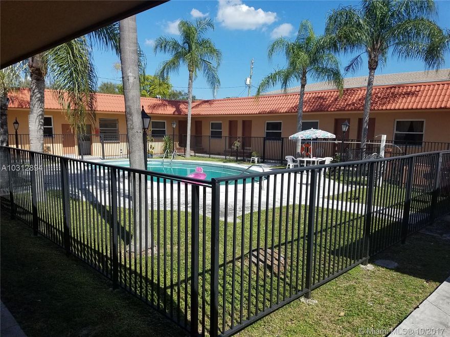 Nice gated studio includes water trash sewage electric and basic cable. Pool and laundry on site. First months and one month security month security to move in. Must apply. Rapid approval!!
