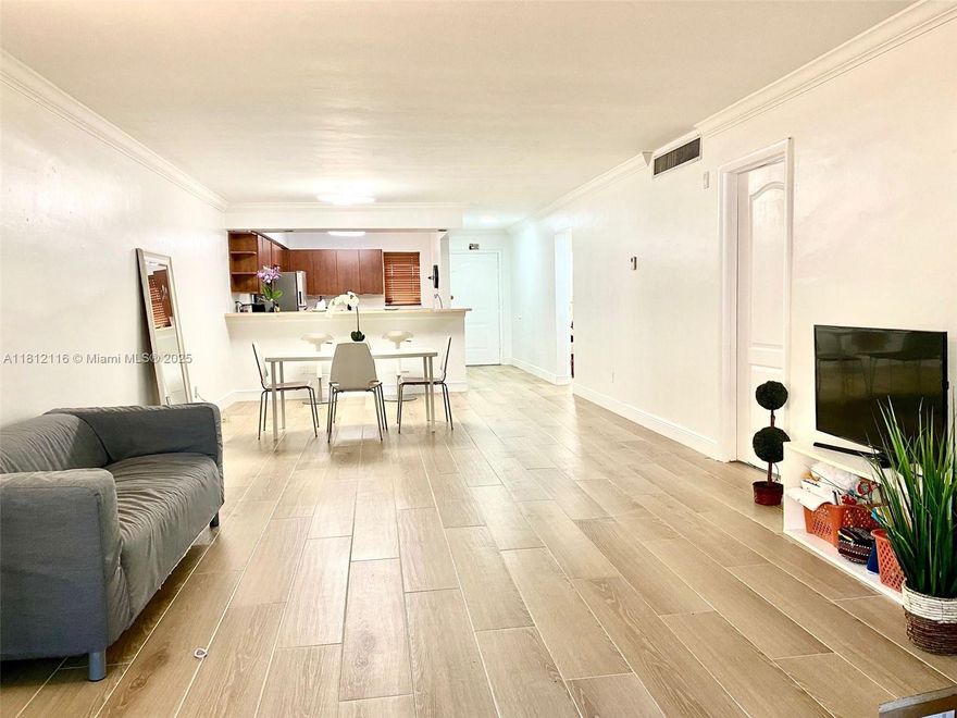 GREAT OPPORTUNITY TO RENT THIS GORGEOUS 2/2 IN EXCELLENT CONDITION, READY TO MOVE IN ,  REMODELED JUST MONTHS AGO WITH NEW CERAMIC FLOORS, VANITIES ON THE 2 BATHROOMS, REFRIGERATOR, COVERTED BALCONY GIVE AN EXTRA SPACE ON LIVING ROOM TO BE USED FOR ANY PURPOSE AND MORE, WONT LAST. EXCELLENT LOCATIONBLOCKS FROM I-95 AND 826 PALMETTO EXPRESWAY, BLOCKS FROM AVENTURA MALL AND SHOPPING CENTERS