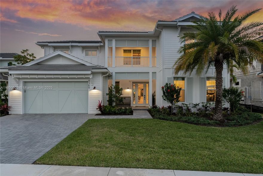 Welcome to this exquisite Toll Brother’s Watermark model home, where luxury meets sophistication. This beautifully designed residence features a saltwater pool with a heater, sun shelves, and a relaxing spa. The outdoor kitchen is perfect for entertaining, equipped with two refrigerators and a never-used BBQ, while the lanai offers electric screens for comfort. Inside, you'll find high-end appliances, designer furnishings, and professional décor throughout. The three-car garage provides ample space, and the home is surrounded by lush, custom landscaping with outdoor lighting. Situated in Watermark at Avenir , one of the area's most coveted communities, enjoy access to scenic trails and upscale shopping. Don’t miss this stunning gem!