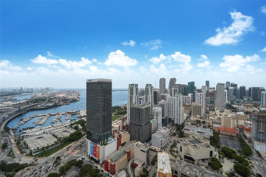 A distinctive and luxurious furnished 1-bedroom, 1-bathroom residence available for short-term/daily rentals in the vibrant heart of Downtown Miami. This newly constructed unit boasts sweeping views of the Miami skyline and Biscayne Bay, highlighted by soaring ceilings and expansive floor-to-ceiling windows. Thoughtfully designed for modern living, the smart building offers advanced technology and high-speed internet. Residents enjoy an array of top-tier amenities, including a state-of-the-art fitness center, resort-style pool and spa, social lounge, kids' playroom, sauna, and three on-site dining venues.
Driving Directions:
