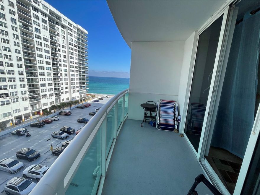 Residences On Hollywood Beach Condo, just steps away from the sand. Along with impeccable service the association provides,  It has one of the most breathtaking views the building has to offer. Enjoy a cup of coffee or wine from your  balcony. This 1 bedroom, 1 bathroom features a beautiful kitchen, living room, and a dining room area. The bedroom not only has a very spacious walking closet that gives enough space for the owner to fit all their essentials. Pool, hot tub, fitness center, sauna, cabanas, tiki bar, BBQ area and more. The Condominium just past the 50 year certification and warrantable condo status, special  assessments $321.01 until 12/31/2031, Any reasonable offer will be accepted. The special assessment will be paid by seller at  the closing table.