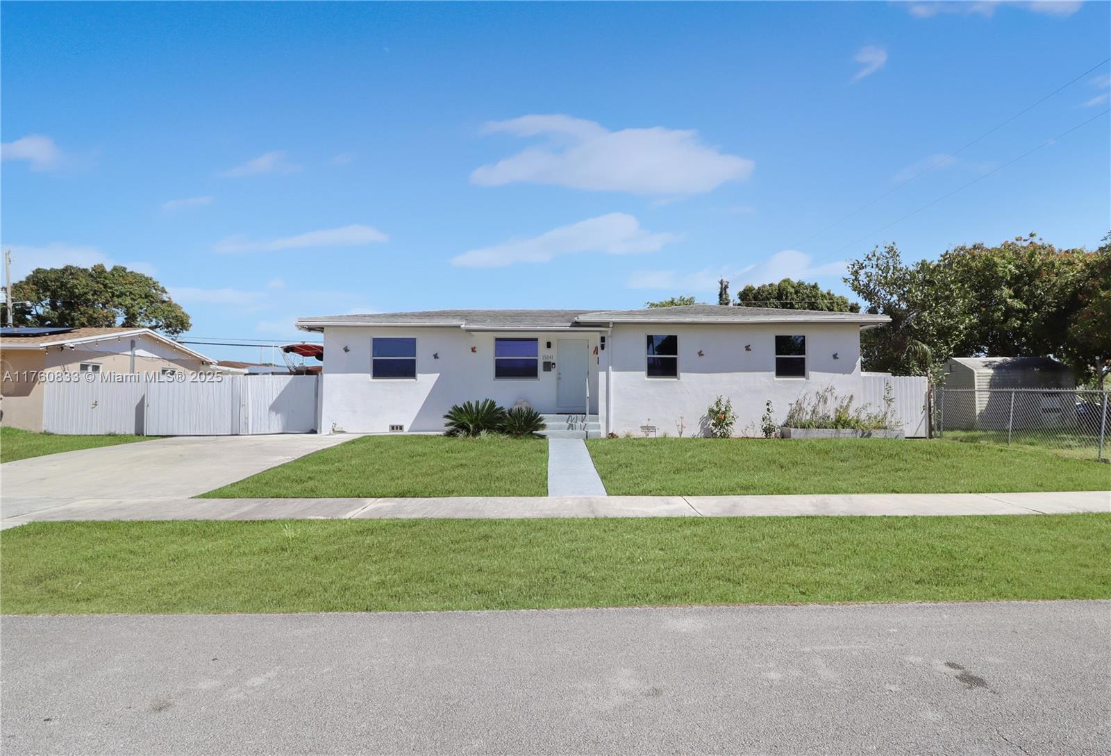 Dive into the South Florida dream with this welcoming Richmond Heights residence. Your private backyard oasis awaits, boasting a spacious covered patio overlooking a refreshing pool and ample room for your boat or RV – without HOA restrictions. Enjoy the comfort of an updated kitchen with stylish finishes, refreshed bathrooms, and elegant wood-look floors. Impact windows ensure peace of mind and energy savings. With easy access to the Turnpike, shopping, dining, and Larry and Penny Thompson Park, this home offers the ideal balance of relaxation and convenience.