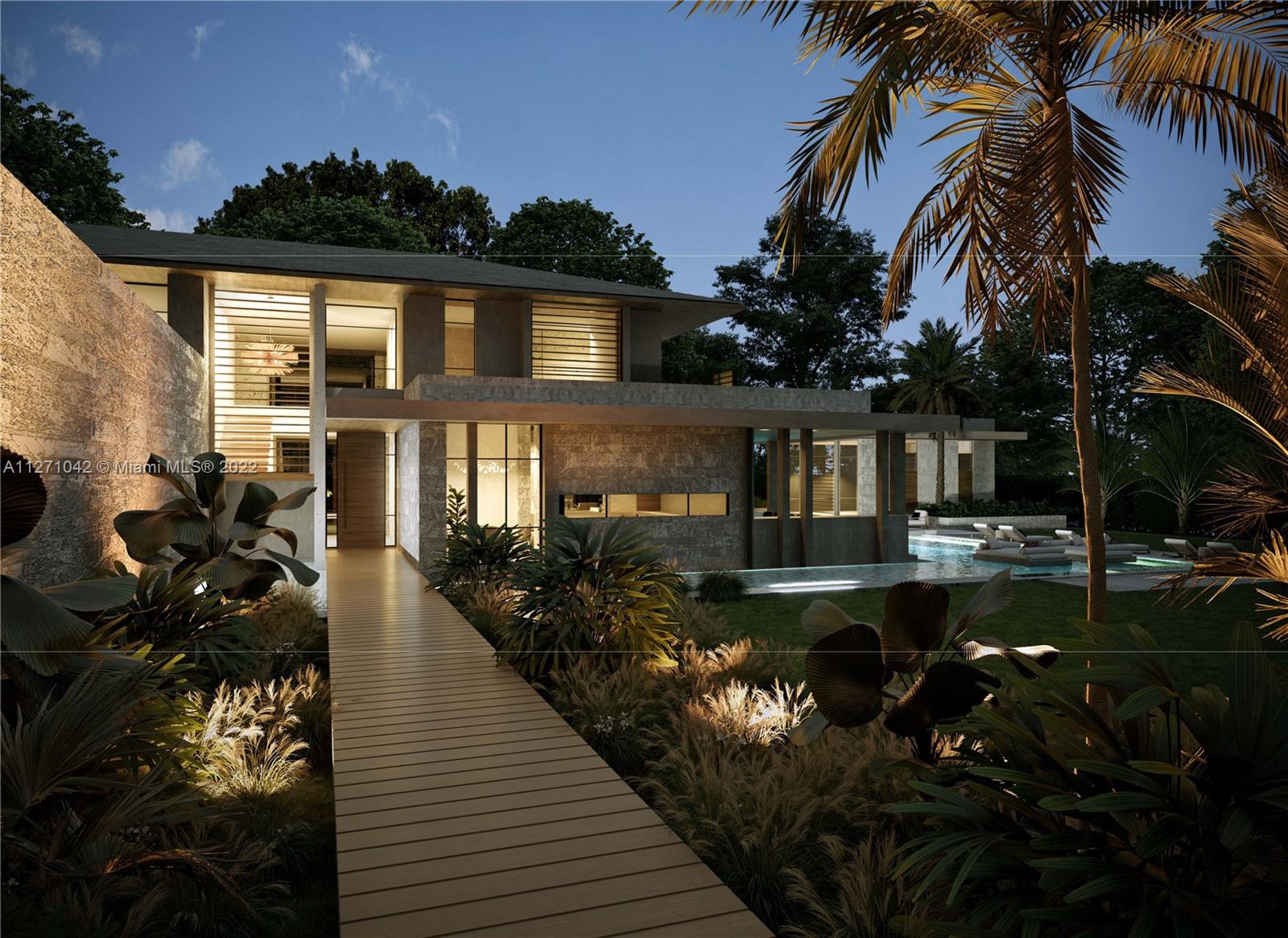 1.1-acre lot in the highly desired gated community of Snapper Creek Lakes. Property is ready to break ground with approved plans for a custom 7bedroom/8.5 bath Tropical Modern residence by top architect Max Strang. This is unique opportunity to build your dream home in a fraction of the time!