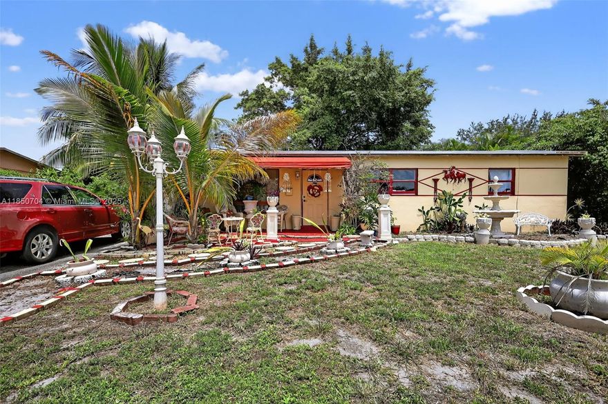 This charming single-family 2-bedroom, 1-bath home has tremendous potential and is ready for your personal touch. The 7,700 square-foot lot features a detached storage shed and the backyard/patio, shaded by beautiful trees, is perfect for entertaining. The interior is cooled by central AC and features a spacious living room, formal dining, utility closet with washer/dryer, and much more. Take a short walk to Dr Michael Krop High School, or a quick drive to international shopping destination Aventura Mall, as you enjoy the convenient location this house offers in proximity to the Miami-Dade/Broward County border with nearby access to major highways I-95 and the FL Turnpike.