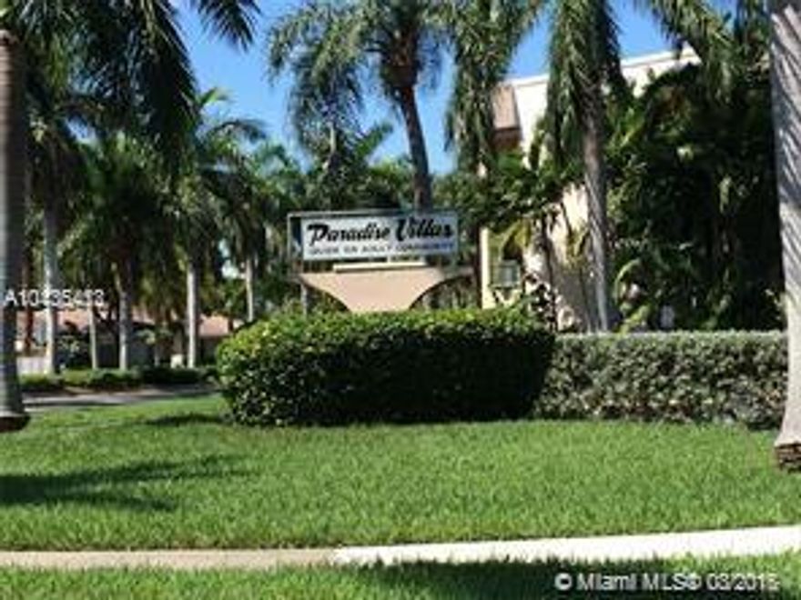 Every one to occupy the apt has to be over 55 years.This is a  fifty-five and over community.The apt is Completely Furnished, very clean.1 Bd/1Ba, and equipped. located around the corner from Publix,tennis courts and 5 min from the ocean. just bring your toothbrush. Lovingly maintained grounds and pool area will delight you in this very friendly community. You will love it from the first sight.ONLY FOR 55+ !!!