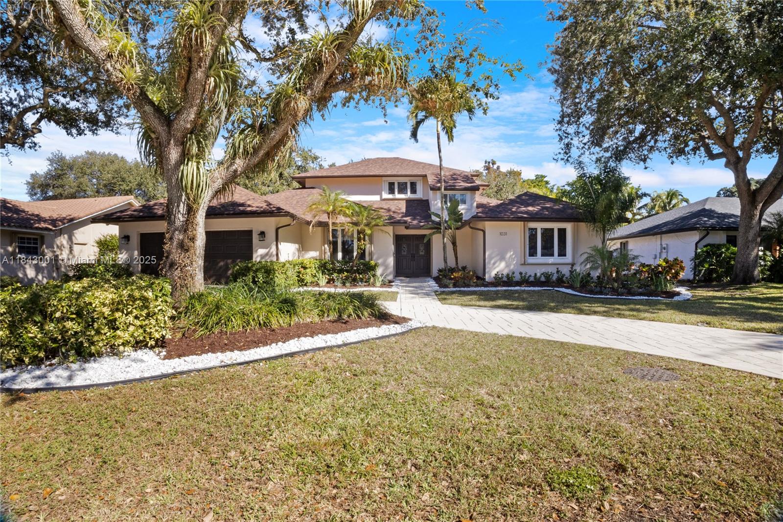 Welcome to this 5BR/4BA custom home on a quiet cul-de-sac with view of Jacaranda Golf. The gourmet kitchen boasts white quartz counters, maple cabinets, marble backsplash, and newer SS appliances. Upstairs, enjoy the entire second floor master suite which features two large walk-in closets, a serene deck, soaking tub, shower, and dual sinks. Bamboo, porcelain, and new carpet flooring throughout. Enjoy a cozy wood-burning fireplace, wet bar, built-ins with rolling ladder, and included pool table. Relax in the screened patio with built-in grill overlooking the pool and golf course. 2024 roof, 3 A/C’s (2 new), impact sliding doors, accordion shutters, and fresh paint inside and out. Located minutes from Sawgrass Mills, top-rated universities, and easy access to highways (595, I-95 , I-75)