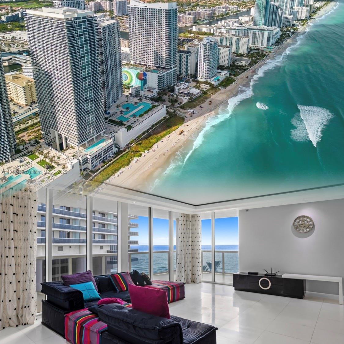 Live the ultimate beachfront lifestyle in this gorgeous 2 bed, 2 bath condo at the Beach Club. Offered furnished or unfurnished, the residence features floor-to-ceiling windows, sleek marble flooring, and sweeping views of the Intracoastal and city skyline. The open-concept kitchen, generous layout, and private balcony create a perfect space for relaxing or entertaining. Residents enjoy access to unmatched amenities, including a 50,000 sq ft fitness center, luxury spa, multiple resort-style pools, and direct access to the beach.