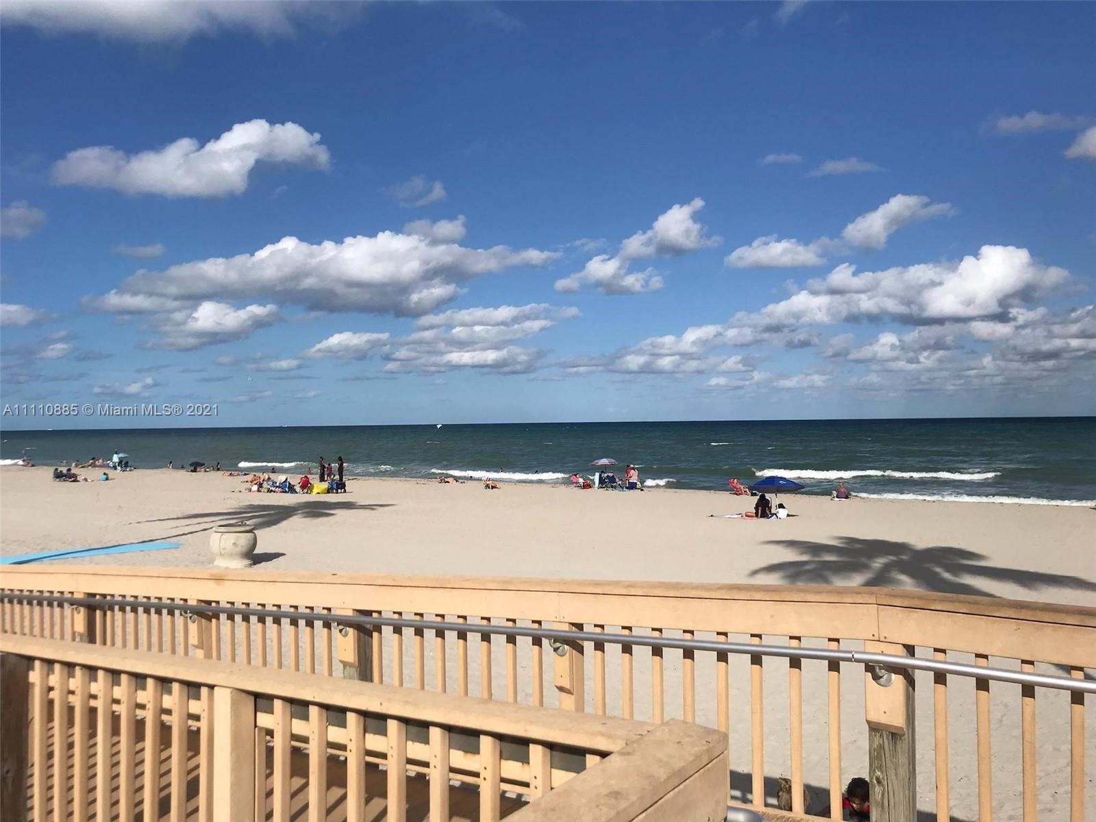 Newly painted and furnished unit in the Hollywood Beach Resort building. On the fourth floor with good views of the ocean from the unit. Unit has a laundry room facility directly next to it. Building has excellent security on staff 24 hours a day. The property does not come with paring accommodations for tenants. There are several public parking garages in the area and monthly passes can be purchased.
