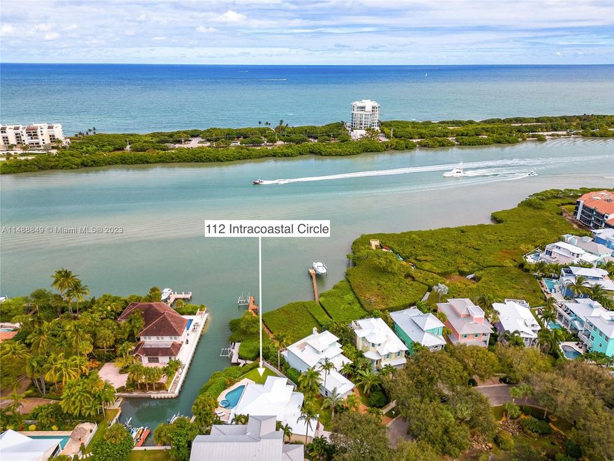 Charming home in Key West Village, just off of the ICW, with full ICW views. Just 5 minutes to the Jupiter inlet and all of the restaurants and bars. Crystal clear blue water right in your backyard. Swim, snorkel, paddle board, or just walk the sandbar. Fantastic pool and hot tub overlooking the Intracoastal. New Roof, open floor plan, hardwood floors thru out, tons of charm. Master BR has attached nursery/art nook and a fully remodeled bath with soaking tub and glass enclosed shower.