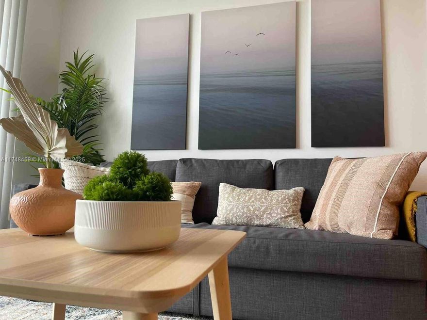 This 22 floor apartment unit offers breathtaking views of Biscayne Bay, Miami Beach and Downtown Miami. It's perfect for your relaxing pleasure. Opera Tower is a prestigious building with resort-style amenities and great location, just across the street from the 112,200 Sq.Ft Margaret Pace Park and minutes away from Downtown, Midtown, theaters, museums, marinas, fresh market, elegant shopping, movie theaters, five stars dining, etc. This unit comes with one parking space plus valet parking