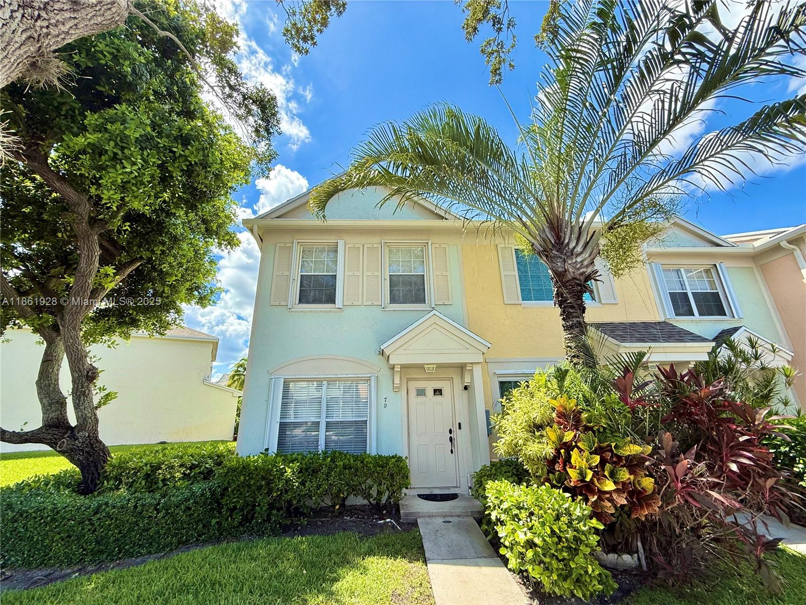 Welcome to this bright and well-maintained 2-bedroom, 2.5-bath corner unit townhouse in the heart of Weston. This home features a spacious open layout with tiled floors on the first level, a large kitchen with granite countertops and newer stainless steel appliances, plus a screened-in patio off the kitchen that overlooks a massive side and backyard—perfect for relaxing or entertaining. Upstairs are two generous bedrooms with newer carpet and private en suite bathrooms for each one. Additional perks include a newer A/C, accordion shutters on all windows, and a patio storage closet. Tenants also enjoy full access to the Bonaventure Town Center Club, which includes a pool, gym, tennis, basketball, bowling, and much more. A fantastic rental in a highly desirable location!