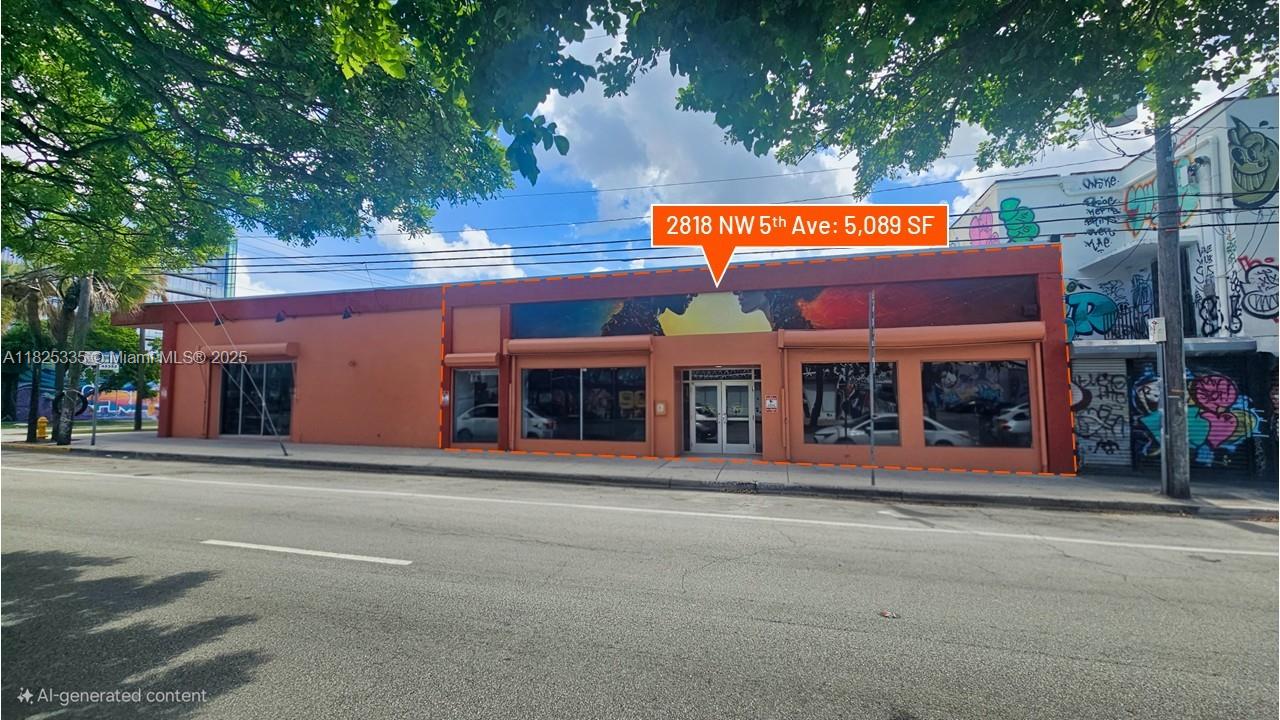 DWNTWN Realty Advisors has been retained exclusively to arrange the leasing of 2800-2828 NW 5th Ave.
This beautiful 10,000 SF space in move-in ready for on the corner of Northwest 5th Ave and 28th Street in Wynwood. Currently divided into two spaces of approximately 5,000 SF each, they would be perfect for creative offices, fitness training, specialty retail, or showrooms.
Turnkey solution for a retail showroom in Miami's Wynwood neighborhood, the most talked about neighborhood in Miami for the past 10 years. Not only is Wynwood the art’s and entertainment nexus of Miami. Both spaces are available as shown and ready for immediate occupancy.