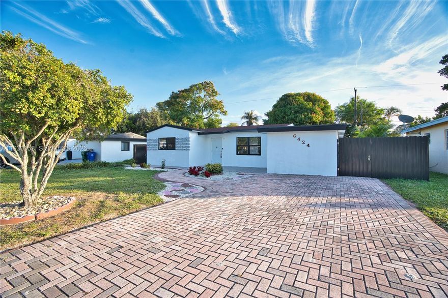 Excellent Location, Solid CBS Block Construction, 3-Bedroom 2-Bath home in Miramar. Beautiful Laminate Wood Floors throughout. NO HOA Neighborhood bring your RV, Boat, Jet Ski. Beautiful Yard, Fenced, Hot Tub, plenty of room for a Pool. Minutes to the Florida Turnpike and I-95. Beautiful Beaches in minutes.  Easy commute to Downtown Ft. Lauderdale and Miami.