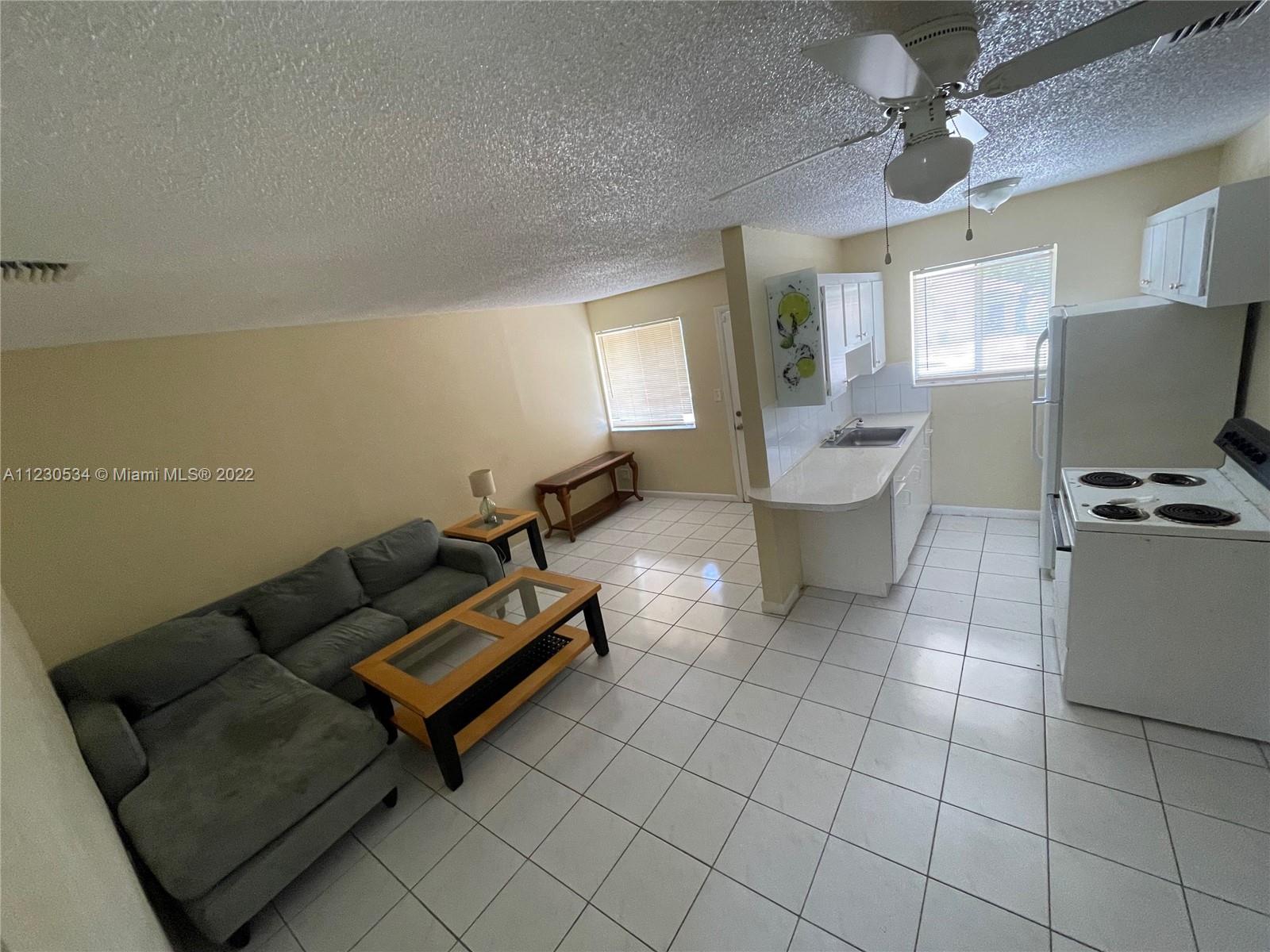 Furnished 1 bedroom 1 bath apartment in Hollywood! Kitchen white appliances. Water, trash, sewer, included in the rent, tenant pays electric. On site coin laundry. Close proximity to Downtown. Apartment is being rented AS IS. Pet Friendly w/$25 added to rent. Monthly gross household income requirements are 3x the base rent, no evictions, no violent criminal history, 1st, last, security to move in.