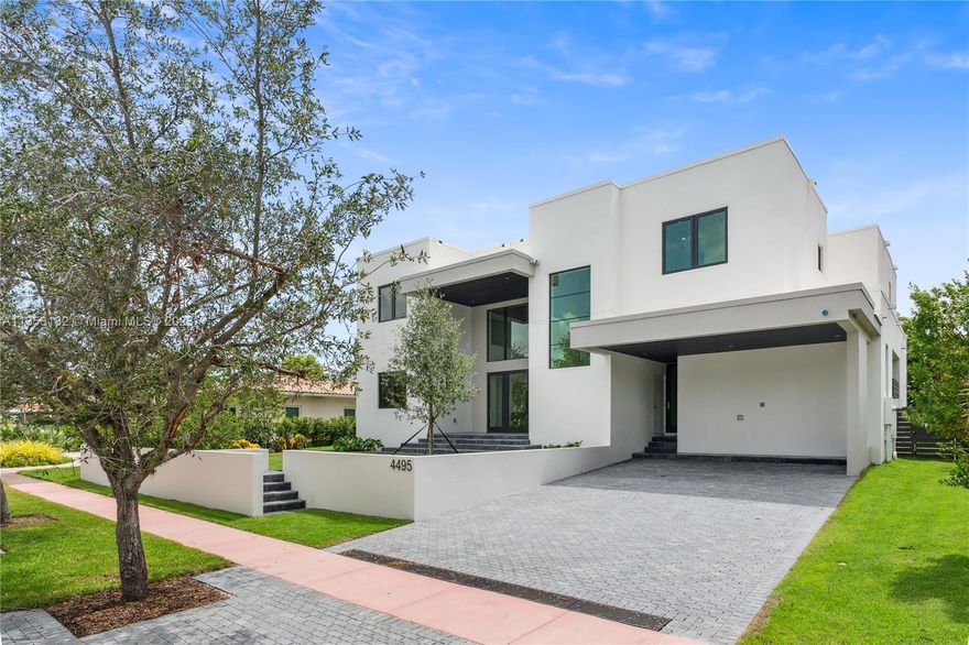 New construction in the heart of Miami Beach featuring 6 bedrooms, 6.5 bathrooms. The house is built on a 9,000 Sq. Ft. lot and an ideal floor plan under 4,300 Sq. Ft. of living space. This home features a combination of marble and white oak wood flooring, Italian bathroom vanities, custom ItalKraft kitchen cabinetry, Thermador appliances and Marvin exterior hurricane impact windows & doors. A one-of-a-kind home, this property is a distinguished addition to a neighborhood long favored by celebrities and entrepreneurs in one of the most desirable locations of the city.