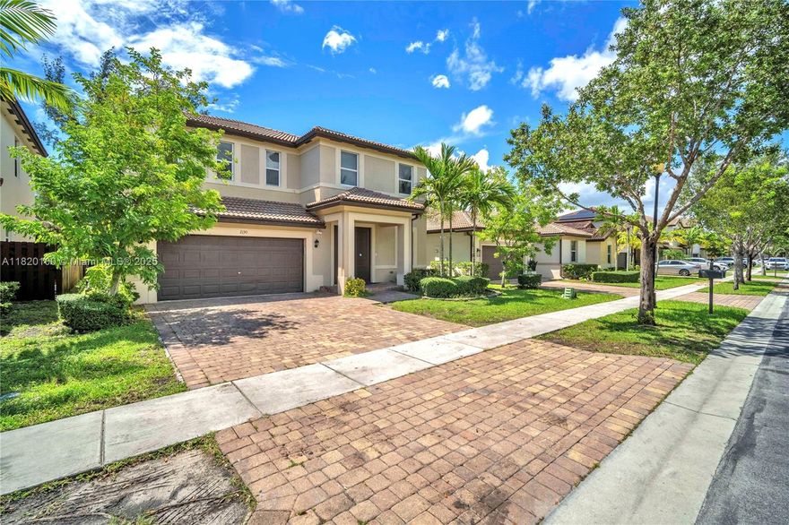 Spacious 6 Bedroom Home in the Gated Community. Ventanas del Sol, a private gated community in the heart of Homestead. Enjoy peace of mind with a secure entrance and beautifully maintained landscaping. Stunning two-story single 6 bedrooms & 4 bathrooms, including a convenient first-floor bedroom & bathroom ideal for guests. The second floor features 5 bedrooms & 3 bathrooms, including a spacious master suite with walk-in closets. Granite countertops and stainless steel appliances, flowing seamlessly into the open-concept living, dining, and family room areas. 2-car garage, a large driveway, and a well-distributed floor plan that offers both space and functionality. Located just minutes from shopping centers, dining, schools, and Baptist Hospital, this home is perfectly situated.