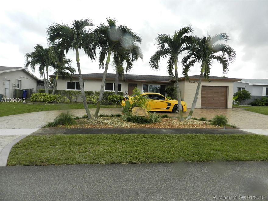 True 4 bedroom Pembroke model with pool finally available! *Light and bright *Remodeled kitchen with granite counters, stainless steel appliances, and huge snack bar open to living room and dining room *Both bathrooms with updated vanities *2nd bathroom is cabana bath out to pool *Split floorplan *Tile and wood laminate throughout (no carpeting) *Huge Florida room (25x12) overlooking pool and patio *New AC 2017 *Oversized garage (432 square feet) *Impact windows and/or shutters (only 2 windows are non-impact) *Private cul-de-sac location *Fenced yard *Covered screened patio *Tiki hut by the pool *Built in grill *Circular driveway and pool decking are Euro-tile *No Homeowners Association *Room dimensions per builder floorplan