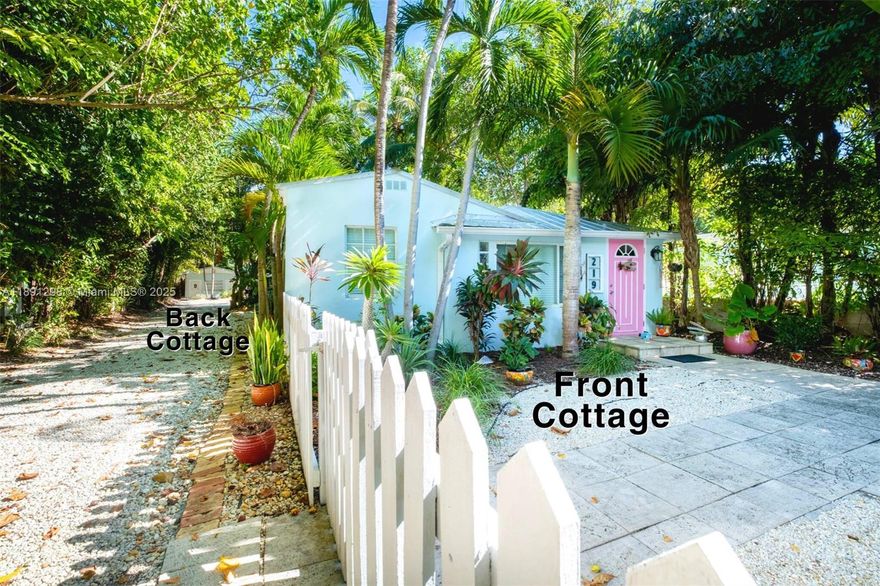 Rare Downtown Islamorada, Florida Keys Opportunity! Located just off the Old Hwy, oceanside, in the sought-after Matecumbe Beach neighborhood on Upper Matecumbe Key. This versatile property features two charming cottages on one property, just steps from festivals, the Arts District, Library Beach, Cheeca Lodge, Historical Hurricane Monument and some of the island's finest dining. The front cottage offers 2 bedrooms and 1 bath with +/-866 sq. ft., while the back cottage includes 2 bedrooms and 2 baths with +/-900 sq. ft. Enjoy the option to live in one and rent the other, or maximize income by renting both. An exceptional investment in a prime location, right in the heart of Islamorada's most vibrant and walkable district.