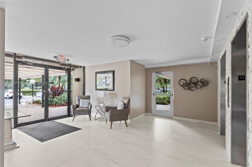 Great and super luminous corner unit. Enjoy the open views to the golf court from the screen balcony. Ceramic floor and updated bathrooms with a great taste. Bedrooms have huge closets. Parking space just in the front of the unit and many guest parking. The Palm Aire Community is very well maintained with lot of green areas with lot of activities as golf, tennis court, basket ball and ground play for the little one. Walking distance to Supermarkets and close to restaurants. Great access to highways. Information herein deemed reliable but not guaranteed and subject to error, omissions or changes without notice. All realtors/buyer agents must verify