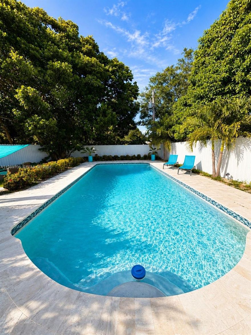 Bright, well-maintained 4-bedroom, 2-bathroom home in Fort Lauderdale with a spacious, open layout and tile flooring throughout the main areas.



The standout feature is the backyard—large pool, fully fenced, and plenty of space to relax or entertain in total privacy.



Both bathrooms were remodeled 2 years ago. Roof replaced in 2015. Hurricane impact windows add protection and potential insurance savings. Washer and dryer inside. Oversized front yard with room for multiple cars.



Great potential for income or multi-gen living: the 4th bedroom has a private entrance and can easily be converted into in-law quarters by adding a bathroom.



Taxes are currently higher due to a PACE program for the impact windows, but this will be paid off at closing.