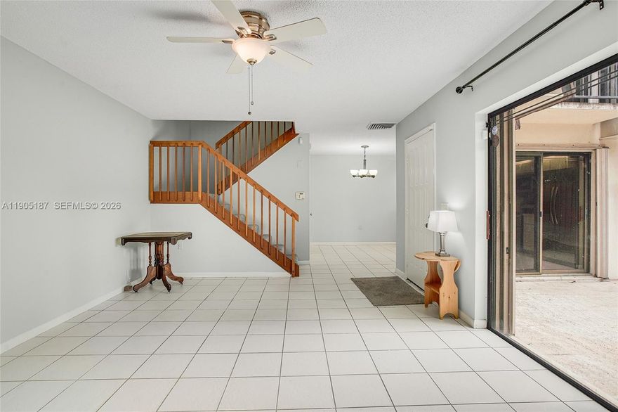 2 Bedroom 2.5 Baths plus additional Room (can be a 3rd Bedroom or Office). New Roof 2025. Accordion Shutters. Private Fenced Courtyard perfect for BBQ's and Relaxing in the Sun. Enjoy Golf Course Living association fee includes membership to the Country Club that includes restaurants, gym, spa, pool, golf, tennis. Home is perfectly located near highways with easy access to Florida Beaches and Airports. Walking/ Biking distance to shops and restaurants.