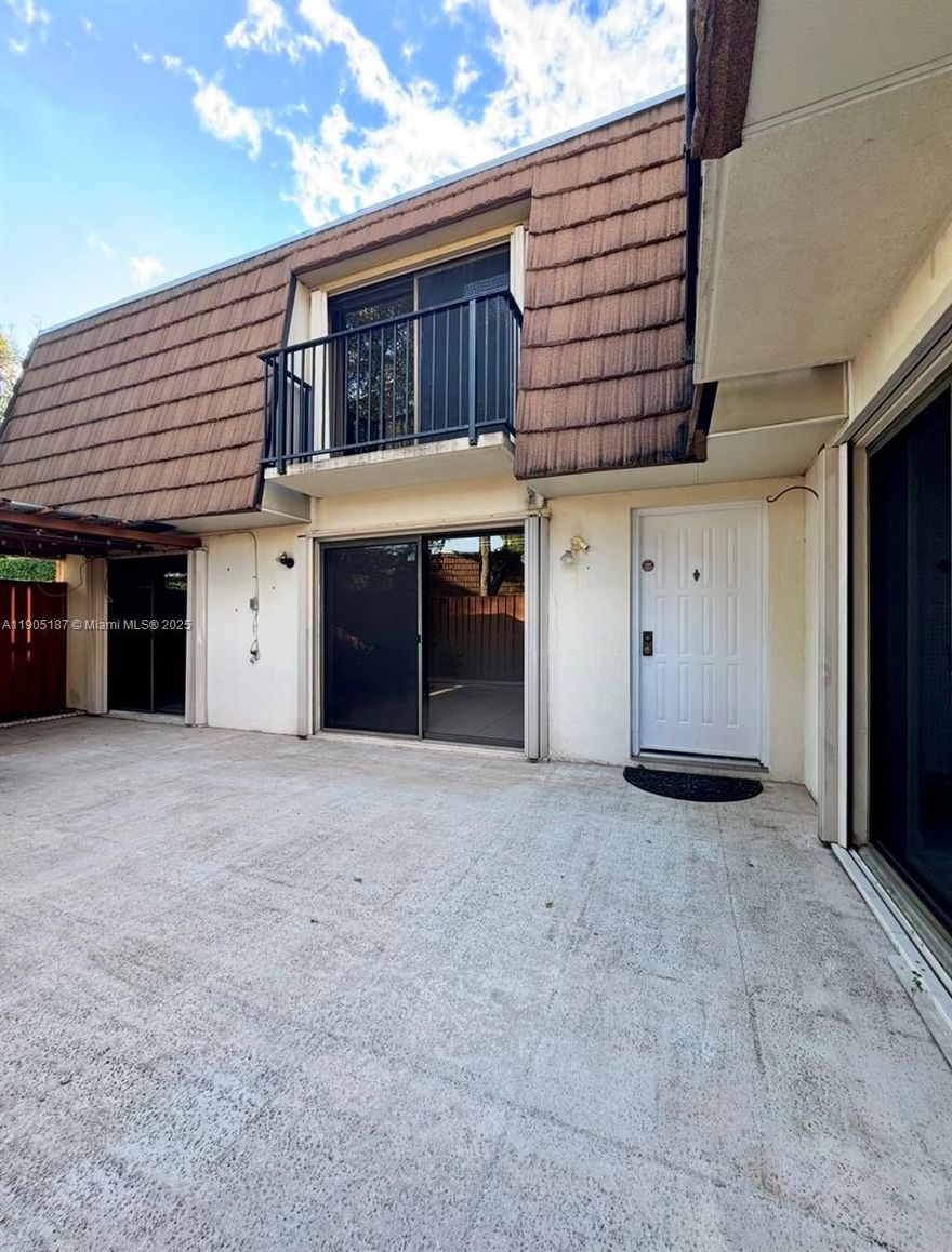 2 Bedroom 2.5 Baths plus additional Room (can be a 3rd Bedroom or Office). New Roof 2025. Accordion Shutters. Private Fenced Courtyard perfect for BBQ's and Relaxing in the Sun. Enjoy Golf Course Living association fee includes membership to the Country Club that includes restaurants, gym, spa, pool, golf, tennis. Home is perfectly located near highways with easy access to Florida Beaches and Airports. Walking/ Biking distance to shops and restaurants.