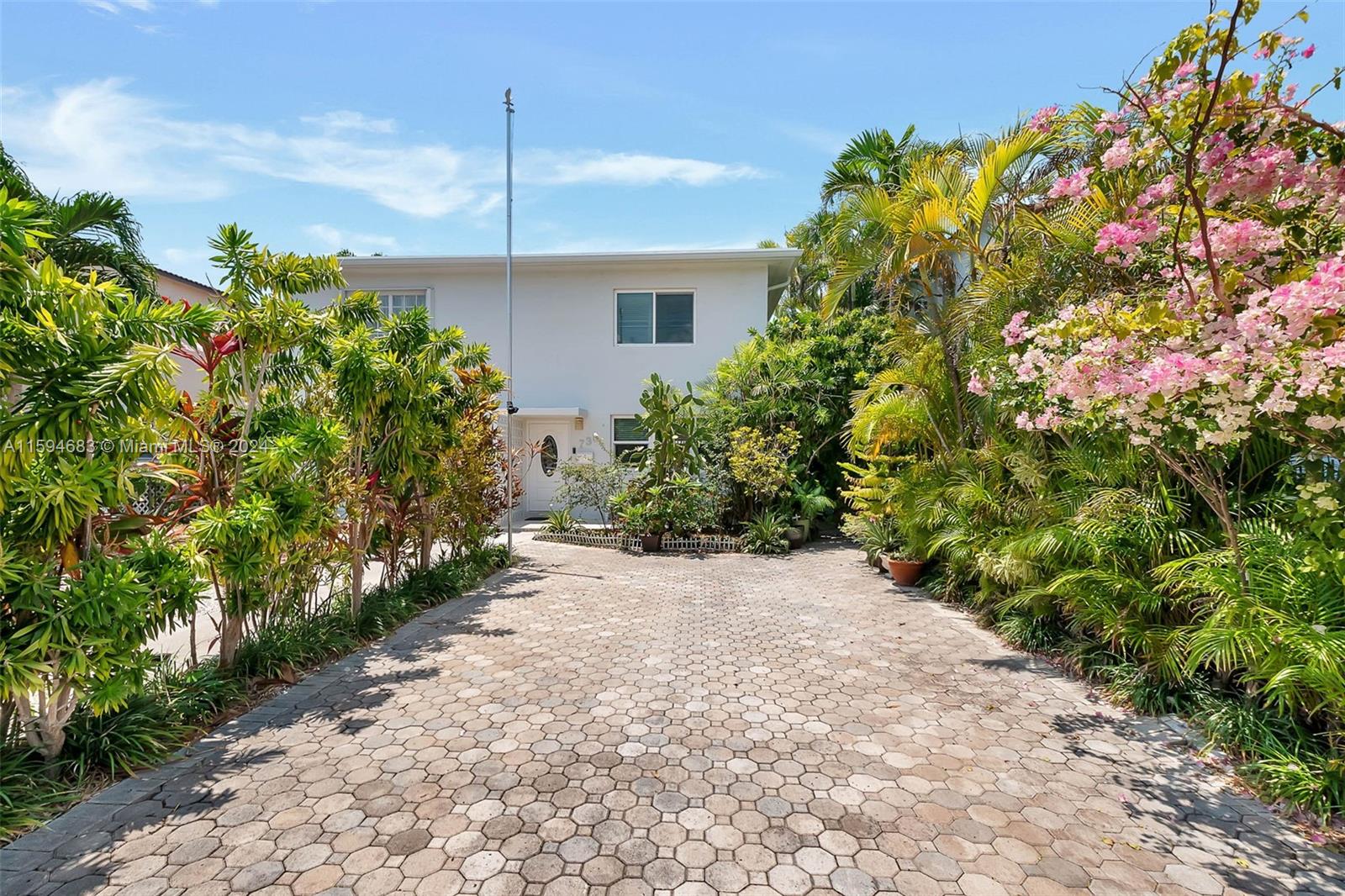 Desirable and rarely on the market! This nice Twin home with 2Bed, 2Bath, plus a Den/Library that can be used as a third/guest room. Property is located in the Biscayne Beach 2nd Subdivision, close proximity to shopping, restaurants, and about 4 blocks to the beach, roof was just replaced in May 2024, property was just tented in May 2024, Hurricane impact windows and doors, NO HOA nor Community Development District (CDD)fees. An additional mini-split a/c unit has been installed in August 2024. By appointment only.