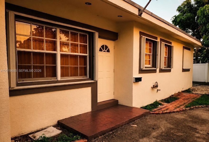 Welcome to this charming and meticulously maintained home in North Miami Beach. Featuring a spacious 1,600 SqFt interior, this residence includes a bright, airy living area and a beautifully updated kitchen with modern appliances and sleek cabinetry. With 3 bedrooms and 2 bathrooms (7 total versatile rooms), the layout provides exceptional comfort and flexibility.

The home is move-in ready, equipped with impact windows and an updated central AC system for maximum efficiency. Situated on an oversized 7,125 SqFt lot, the exterior includes a covered patio, a welcoming porch, and a large backyard with a storage shed. Conveniently located near major highways and local amenities, this property provides a convenient and comfortable lifestyle. This is an excellent opportunity to own a home in a
