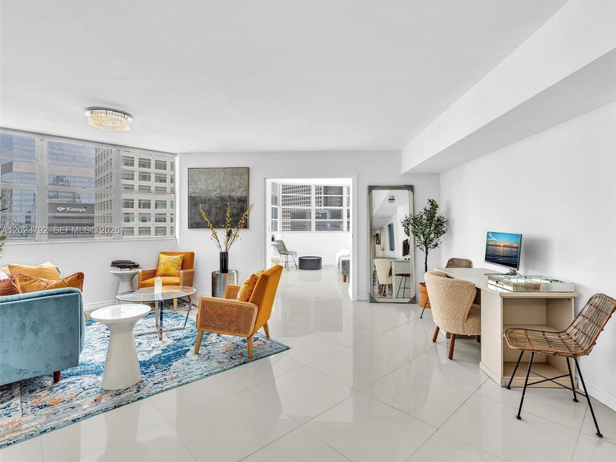 Miami Lifestyle at the historic Four Ambassador– BRICKELL. Spacious top-floor residence with abundant natural light and breathtaking panoramic city views! This beautifully furnished and fully equipped 3-bedroom, 3-full-bathroom unit offers an exceptional layout with walk-in closets and ample storage throughout. A fully equipped kitchen with brand-new appliances. Perfect for families looking to enjoy an incredible opportunity to live in one of Miami’s most desirable locations at an amazing value — one block from the world-famous Brickell Avenue. Overlooking Biscayne Bay. Ideally located just minutes from Brickell City Centre, restaurants, movie theaters, Downtown Miami, Coconut Grove, Coral Gables, Miami Beach, and Miami International Airport. Conveniently close to the free Metro-mover. Enjoy resort-style living with outstanding amenities located right in the lobby, including: Internet lounge/bar, Famous Delilah restaurant & nightclub, Coffee shop, Mini market, Beauty salon, Massage parlor, Dry cleaner, Fitness center Two Olympic-size swimming pools (one heated), an outdoor bar & BBQ area, a marina, and 24-hour security Includes 1 covered assigned parking space plus valet parking for guests, with plenty of extra car spaces. Residents may obtain 5 monthly guest parking passes. ELECTRICITY IS included in the HOA. 
TEXT Listing or co-listing Agent today — this exceptional Brickell opportunity will not last!
Driving Directions: