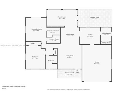 Tiny photo for 1640 NE 60th St, Fort Lauderdale, FL 33334 (MLS # A12026347)