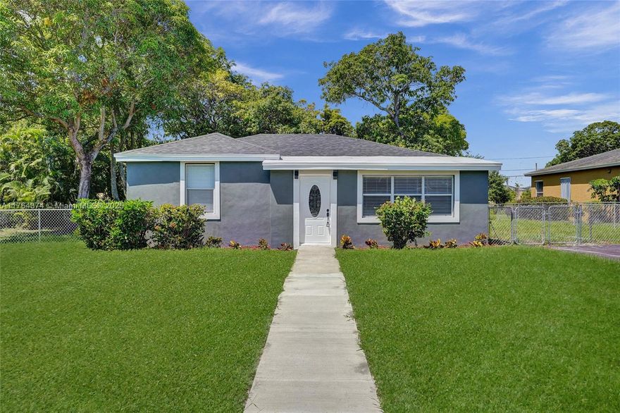 Welcome to your dream home! This beautifully remodeled 3/2 is nestled on 15,000 sqft lot in a charming and tranquil neighborhood. Enjoy the perfect blend of modern updates and outdoor potential, making this the ideal retreat for families and Investors alike.

Discover a bright, open layout with all-new tile floors. The stylish kitchen features contemporary finishes, perfect for culinary enthusiasts. The new roof (2024) windows (2023)  HVAC system (2018) 

The generous backyard space offers endless possibilities—imagine designing your own private oasis with a sparkling pool or an additional 700 sqft structure for guests or hobbies. 

Located just 8 minutes from the beaches and vibrant nightlife of Atlantic Blvd, you'll have the best of Delray Beach all close by.