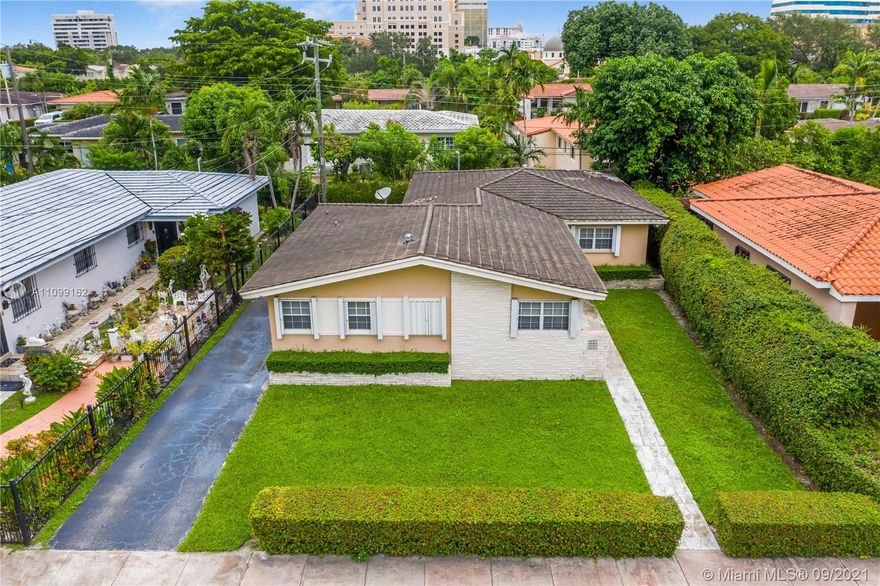 Amazing income generating opportunity for this duplex in a fabulous location 5 blocks from Miracle Miles and 2 blocks from the Plaza where Coral Gables awaits the new Luxury Loews Hotel.  One of the units is a 2/2 and the other is a 2/1.  Both are in excellent condition and have been recently renovated.  There is parking is in the back and on the street.  Restricted showings! Please do not disturb tenants!