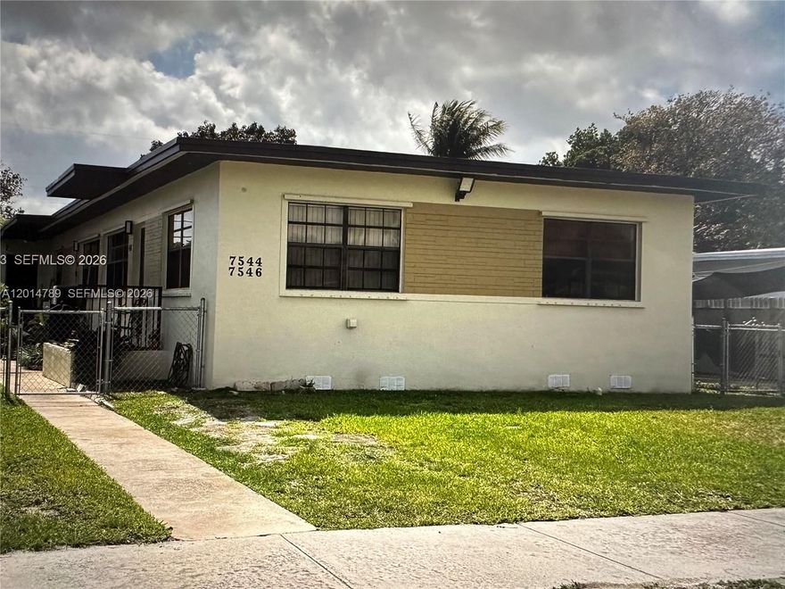 Well-maintained duplex featuring a brand-new roof, ideally located in the heart of Miami. This income-producing property offers two separate units with concrete block construction and functional layouts. Each unit has its own private entrance, providing flexibility for investors or owner-occupants. The property sits on a fenced lot with on-site parking and a low-maintenance exterior. Centrally located near major malls, business districts, restaurants, Miami International Airport, and with quick access to key expressways—an ideal location for tenants and commuters. Excellent opportunity for investors seeking a centrally located multi-family property in Miami.