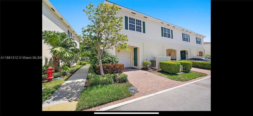 Welcome to carefree living at Orchid Grove! This spacious 3-bedroom, 2.5-bath townhouse offers both comfort and convenience. Featuring hurricane impact windows and doors, generous closet space, and a full-size washer and dryer. Upstairs you’ll find stylish vinyl flooring, while the downstairs showcases tile throughout—no carpet anywhere. Include a new tankless water heater, newer A/C, and a serene courtyard view. The modern kitchen is a chef’s delight, complete with stainless steel appliances and granite countertops. Enjoy the community’s resort-style amenities, including a heated pool, fitness center, and clubhouse. Stroll around the scenic lake with its walking trail and charming bridge. Conveniently located near shopping, dining, beaches, and major highways, this home truly has it all.