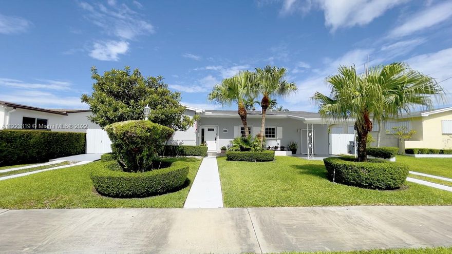 This wonderfully maintained home in a sought after neighborhood is a must see!
As you enter , the high ceiling in combination with the wall to wall French doors allow for a wide open view of the beautiful landscaped backyard and ample natural lighting.
The recently renovated spacious kitchen opens up to the living and dining area creating a completely open concept.
This home is equipped with hurricane shutters throughout, irrigation well pump with smart sprinkler , a security system, and generator that provides power to the entire house.
Air conditioner was replaced in 2019.
Home is minutes away from Palmetto Expressway and top public and private schools.