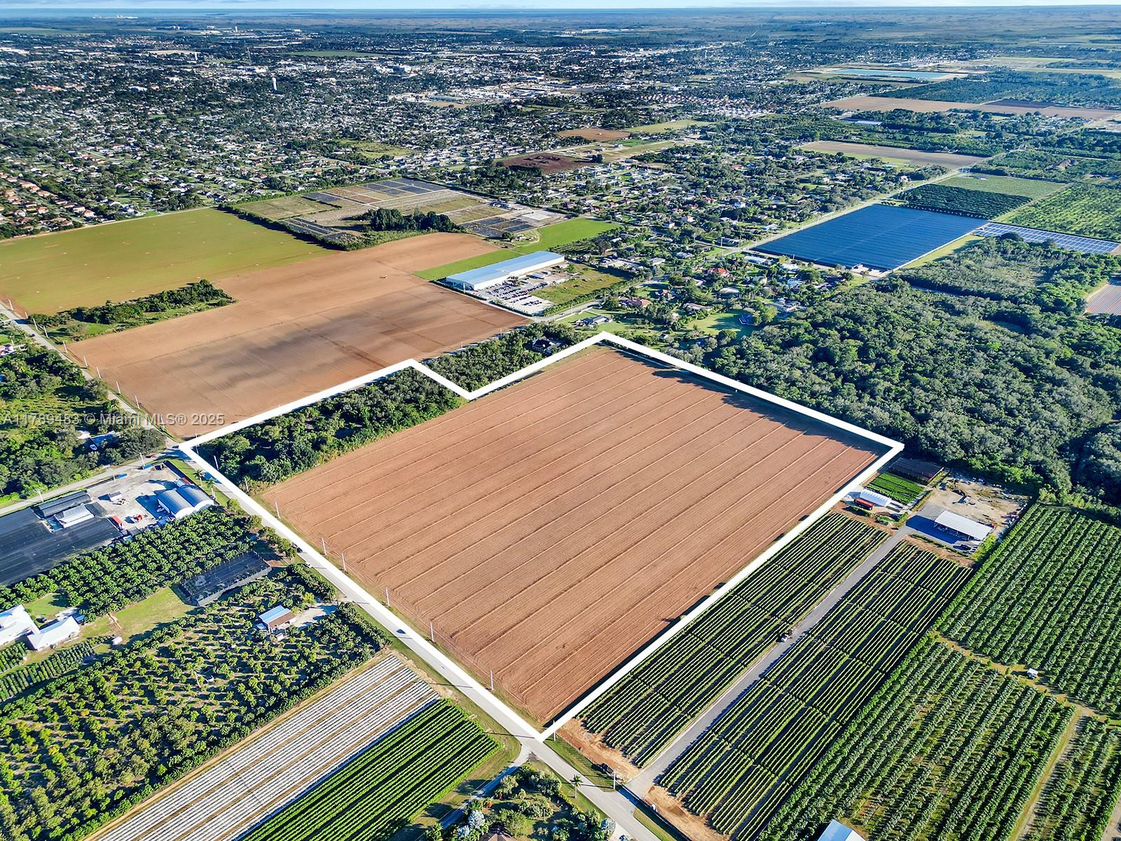35 Acres in Prime Redlands Location with Endless Possibilities!
This property offers 35 acres of potential for development. Two folios, 30-7810-000-0010 & 30-7810-000-0020, are both included in the sale price. The property features overhead electric in place, just needing meters, surveys available, and is located in Flood Zone X.
The main road leads out to Homestead Aviation airport to the West and Krome Ave to the East. The Urban Development Boundary (UDB) is located just across the street on the East side of 197th Ave.
This property presents a unique opportunity for development in a highly sought-after area. With its prime location and endless possibilities, this 35-acre parcel is a rare find in the Redlands.