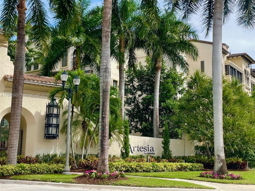 Experience the luxury resort lifestyle at Artesia! This beautiful and modern 2-story condo features 3 bedrooms, 2.5 baths, and an oversized master suite with a walk-in closet. Enjoy stylish vinyl wood and marble flooring, under-stair storage, and a well-appointed kitchen with stainless steel appliances — including a newer dishwasher, washer & dryer, and a brand-new microwave. Artesia is a sought-after gated community offering resort-style amenities such as 3 pools, a state-of-the-art club house, fitness center, tennis courts, indoor basketball, conference room, billiard room, and a relaxing spa. Ideally located near Sawgrass Mills Mall, FLA Live Arena, and major expressways. All utilities included in HOA (except electric). Don’t miss this must-see home!