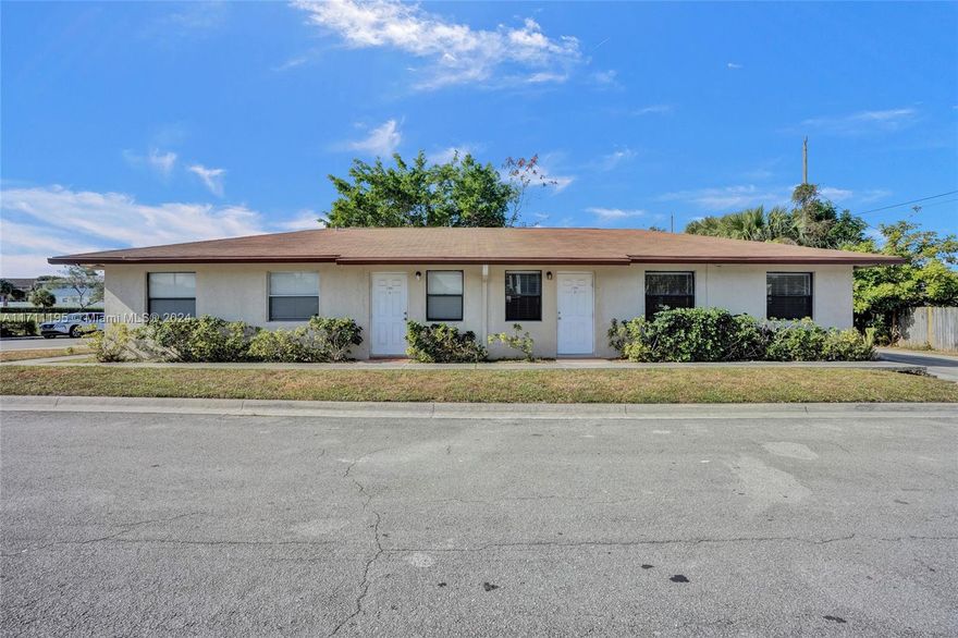 FHA/VA Approved. Best value in neighborhood in over a year. Lowest price per sq ft at $292 when others are trading for over $335! Discover the potential of this duplex property in the community of Riviera Beach. Offering flexibility for investors or homeowners seeking additional income. Each unit features a spacious 3 bedroom and 1 bathroom layout designed for functionality, private parking, and a private patio with private entrances, ensuring comfort and privacy.  This property is conveniently located near schools, shopping centers, restaurants, and a park steps away. With its prime location and solid rental potential, this duplex is rare in today’s market. Whether you want to "house hack", generate steady rental income or accommodate extended family, this property checks all the boxes.