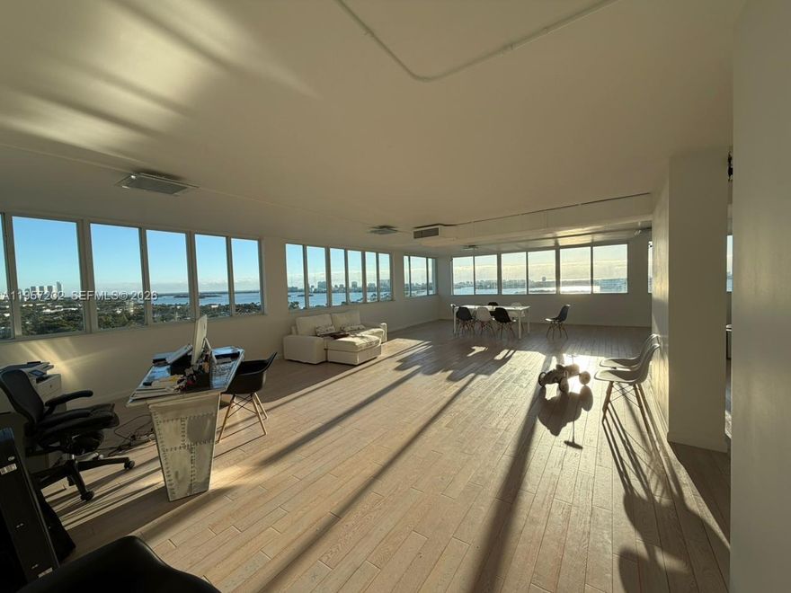 Views. Space. Location. Unique opportunity to purchase One of the Only two largest PHs in the building. 2,252sf of heaven. 180 degrees stunning views. 2/2.5  Unit occupies all the width of the building. Complete high-quality renovation in which no expense was spared. Industrial sophisticated look. Silent floors. Kitchen with fire-retardant materials. Low-E windows. Hotel-grade doors. Main bath with hot tub, ozone, and lights. No detailed forgotten. All was replaced: floors, electricity, sanitary, independent HVAC system, plumbing.
Strategic location near to all major shops, restaurants, Wholefoods, Bal Harbour Mall, Costco, USPS, UPS, FedEx, FIU, the beach, and Most Importantly minutes away from the recently inaugurated renown Bascom Palmer Eye Institute and the Sylvester Cancer Center.