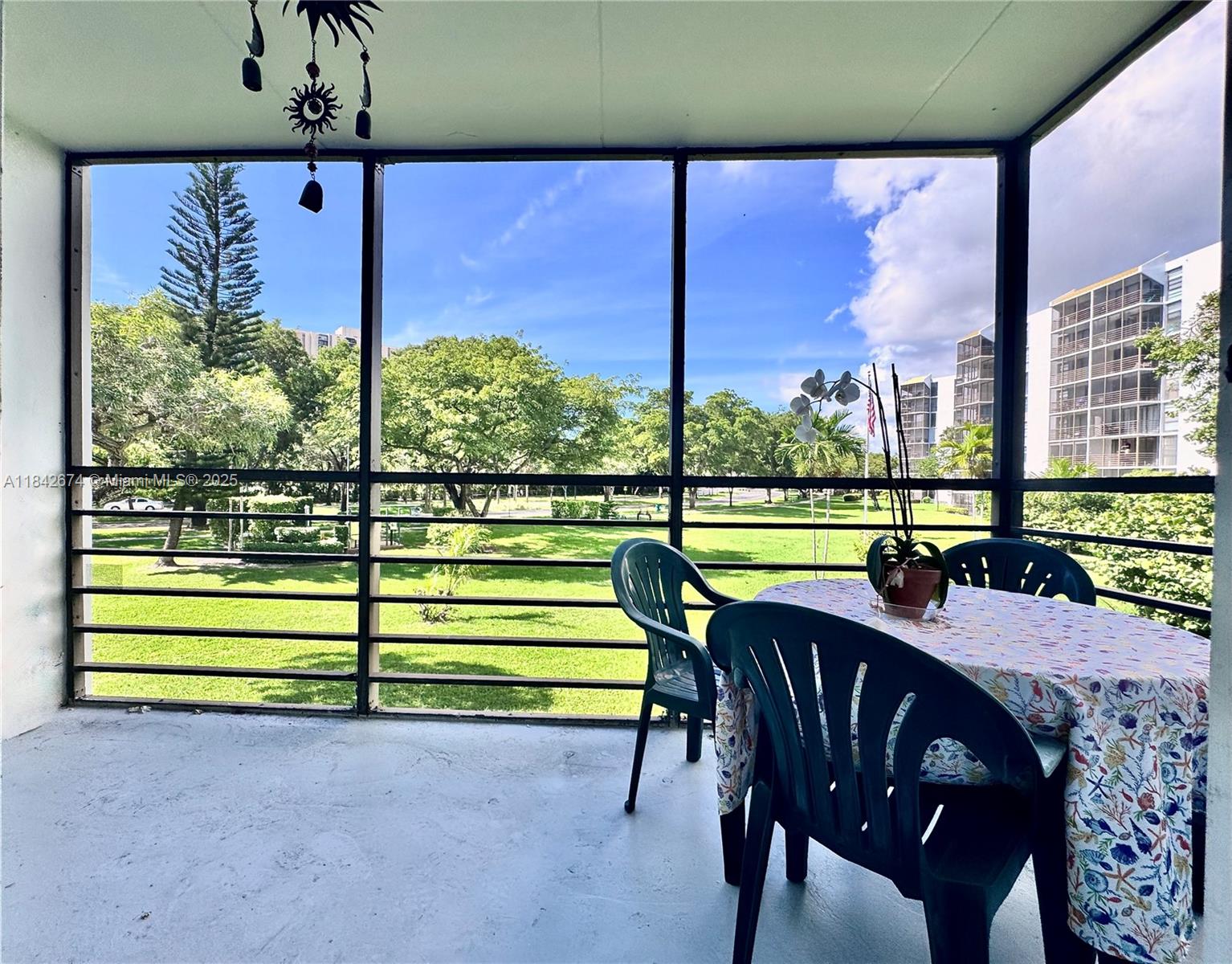 Beautiful, scenic, serenity view... This 1 bedroom 1 and 1/2 bathroom has Updated
Kitchen and Bathrooms, with white tile throughout... Very comfortable layout and space and is located convenient to everything you will need... Aventura Mall, Aventura Library, convenient to all shopping and houses of worship. Seller is moving north to be near family. Great location + size + value... at a realistic price tag...