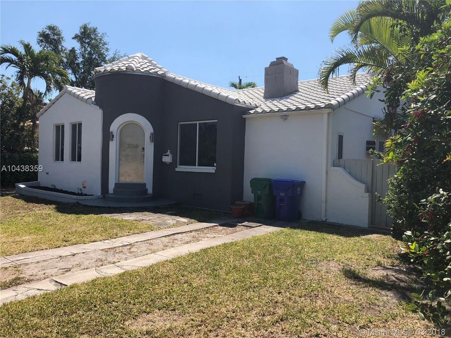 A fabulous opportunity to buy this charming house in a central location at the desirable Silver Bluff estates, near the Grove, Gables, Brickell and Downtown Miami. Enjoy this 3 bedrooms and 3 bathrooms, plus an 1/1 in-law quarters with private entrance offering the possibility of an extra income property, great for guests or tenants. Spacious Living Rm, formal Dining Rm and an chef-style Kitchen with stainless steel appliances. Wood floors. Freshly painted in and out. 3 y/o A/C 5 tons. High impact doors and windows. Laundry Room. Spacious front yard with room for 4+ cars. Outdoor high-deck terrace perfect for entertaining with BBQ area in an intimate open patio complete a very special home!. 2,000sf LA placed in an oversize lot. Plenty of rustic details to discover. EZ to show, call today