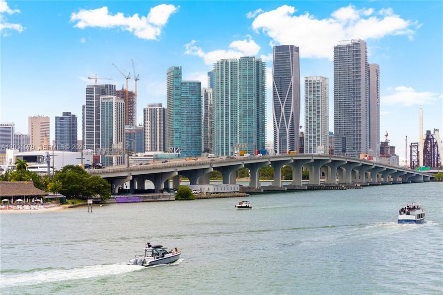 Well-positioned two bedrooms two bathrooms residence at 1000 Venetian with unobstructed dramatic water views  and skyline views. THE VIEW is So Miami !!!! Large balcony. all bedrooms are with direct access to balcony extending the living space outdoors.Filled with natural light , Open kitchen. ceramic floors. 
Functional interiors  , Clean flow between living, dining, and kitchen. The unit offers a solid base for either immediate use or customization. Small assessment in place to be pay by seller at closing.

Full-service building with:
 • 24-hour concierge and security
 • Two pools
 • Fitness center
 • Tennis courts
 • Secure parking

Located on the Venetian Causeway, with direct access to Miami Beach and Downtown.