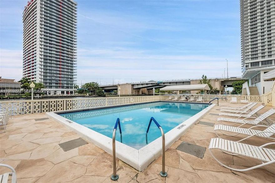 Great opportunity to experience coastal living in the heart of Hallandale Beach. Only 2 min walking distance to the beach. Very bright, a water view from a bedroom and balcony. Nice and remodeled unit, open kitchen, stainless steel appliance. Remodeled bathrooms. Ceiling lights fixture. Building amenities include a waterfront heated pool, a fully equipped gym, sauna, a clubhouse. Basic cable, internet, water, sewer and trash are included in the monthly condo fees. The unit also comes with a storage space and 1 assigned parking space. No leasing first 2 years. Min rental - 3 months. No any pending assessments. Building passed the 50-year certification!