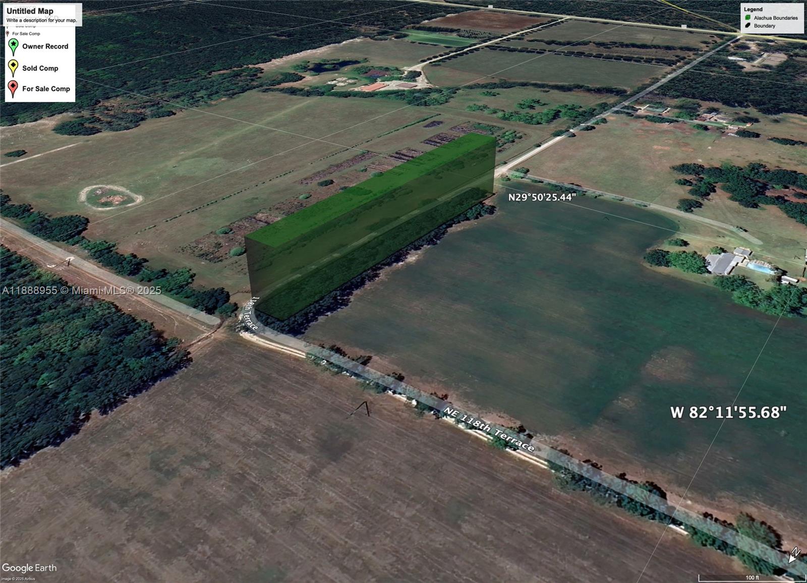 .9-acre corner lot just 10 min north of Waldo & 30 min to Gainesville! Approx. 65 x 610 ft, with power at the road (well/septic needed). Not in a flood zone, no wetlands, no HOA. Enjoy nearby Lake Hampton, only 4 miles away — a fisherman’s paradise! A small 400 sq ft shed on site needs removal, offering a clean slate for your new land. Great mix of rural privacy & easy access to town.