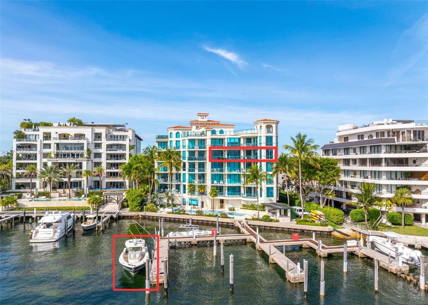 Calling all boaters! This 4 BR, 3.5 BA, 4th floor unit in exclusive Beacon Hill, a condominium of only 10 luxury residences, comes complete w/ its own private, deeded boat slip that can accommodate a 60’ yacht. Accessible by private elevator, this gorgeously & completely updated condo has glorious views across Biscayne Bay both from inside & from its deep terrace that spans the width of the unit. Spectacularly appointed, the open floorplan has a living room, dining room, & chef’s kitchen w/ gas range, double oven, & wine cooler. The primary suite is a magnificent retreat w/ spa-like bathroom including soaking tub, double sinks, & shower, + large walk-in closet.  The building features a Bayfront lap pool & spa, garage, BBQ area, & gym.  Enjoy luxury living – and boating – in Coconut Grove!
