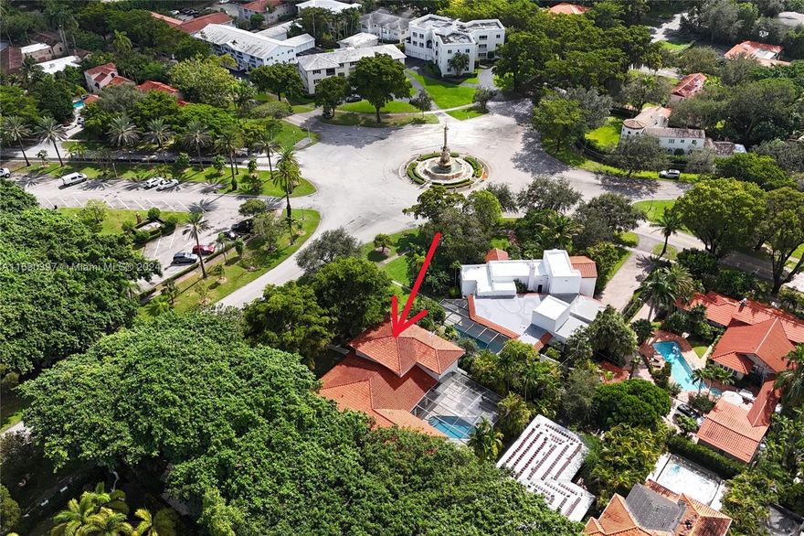 Situated in the heart of Coral Gables on one of its most iconic streets, this home, overlooking the de Soto fountain, is coming to market for the first time. Boasting a 15,000 square foot lot, the property features generous spaces including an oversized family room, huge kitchen and breakfast room, and large living and dining rooms.  There are 2 gracious bedrooms downstairs and 3 more on the second floor. The deep covered porch includes a full cabana bath and it opens up to the screened pool and patio.  Located just around the corner from the Venetian Pool and the Biltmore hotel, this home on a corner lot is ready to be reimagined and made into a glamourous Gables dream home!